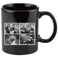 Moo Deng Hippo Photo Funny Pygmy Hippopotamus 11oz C Handle Ceramic Mug