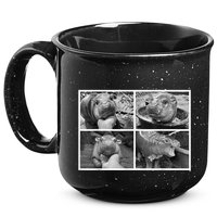 Moo Deng Hippo Photo Funny Pygmy Hippopotamus 15oz Campfire Ceramic Mug