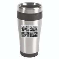 Moo Deng Hippo Photo Funny Pygmy Hippopotamus 16oz Travel Tumbler