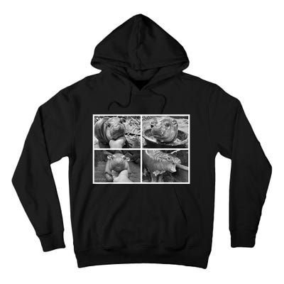 Moo Deng Hippo Photo Funny Pygmy Hippopotamus Tall Hoodie