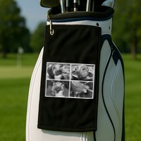 Moo Deng Hippo Photo Funny Pygmy Hippopotamus Golf Towel