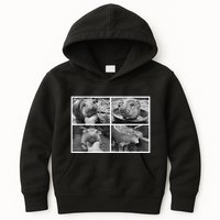 Moo Deng Hippo Photo Funny Pygmy Hippopotamus Kids Hoodie