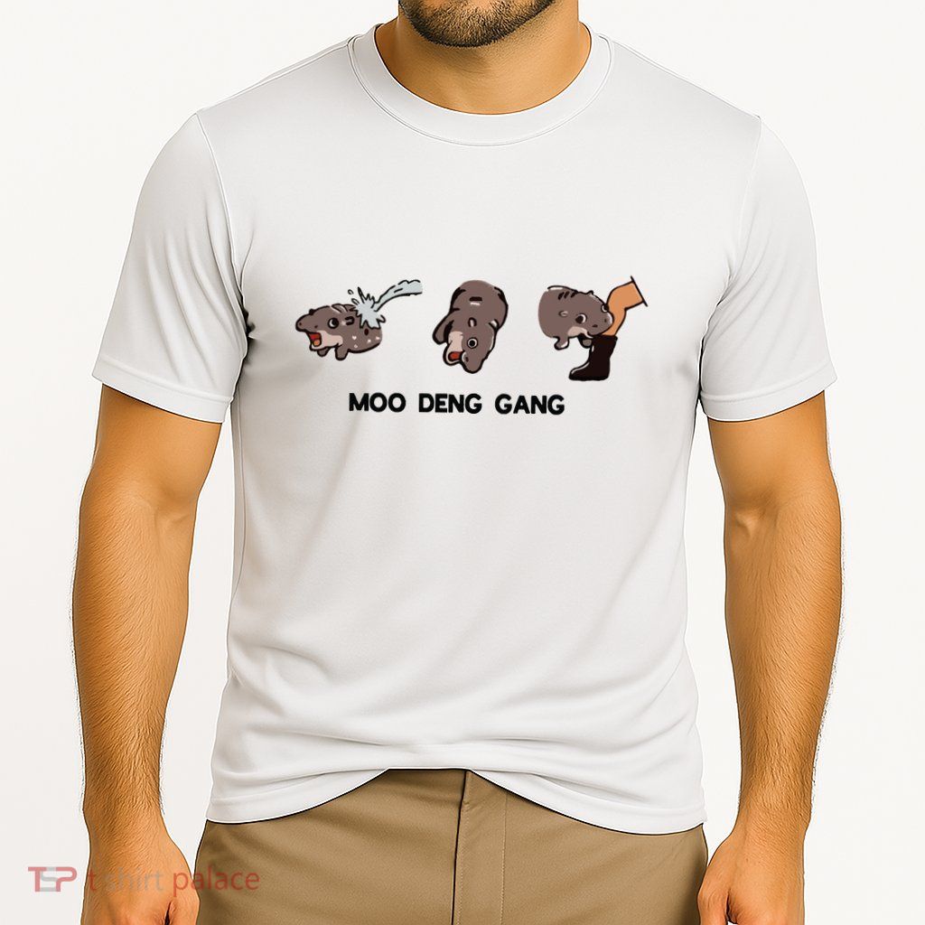 Moo Deng Hippo Lover Funny Baby Hippo Moo Deng Cooling Performance Crew T-Shirt
