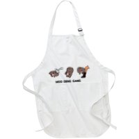 Moo Deng Hippo Lover Funny Baby Hippo Moo Deng Full-Length Apron With Pockets