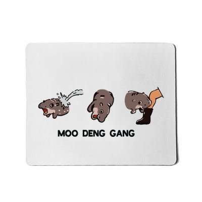Moo Deng Hippo Lover Funny Baby Hippo Moo Deng Mousepad