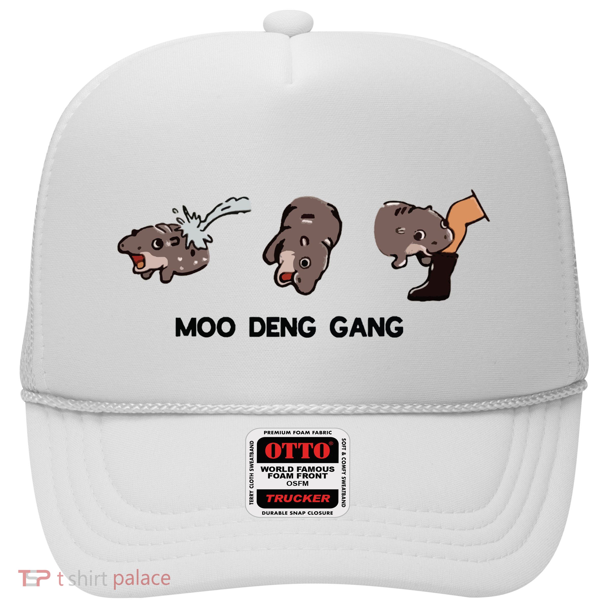 Moo Deng Hippo Lover Funny Baby Hippo Moo Deng Trucker Hat