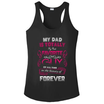 My Dad Is My Favorite Forever Ladies PosiCharge Competitor Racerback Tank