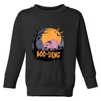 Moo Deng Halloween Boo Deng Halloween Toddler Sweatshirt