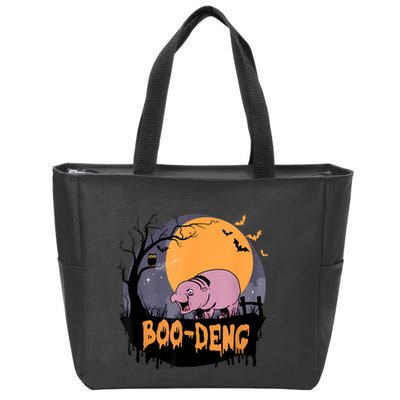 Moo Deng Halloween Boo Deng Halloween Zip Tote Bag