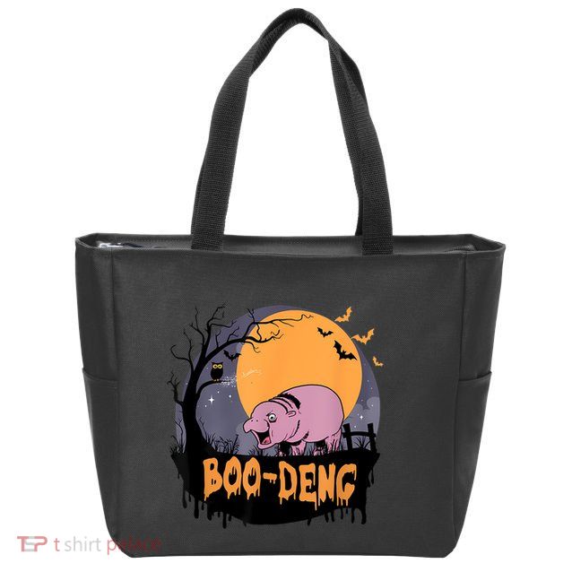Moo Deng Halloween Boo Deng Halloween Zip Tote Bag