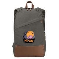 Moo Deng Halloween Boo Deng Halloween Cotton Canvas Backpack