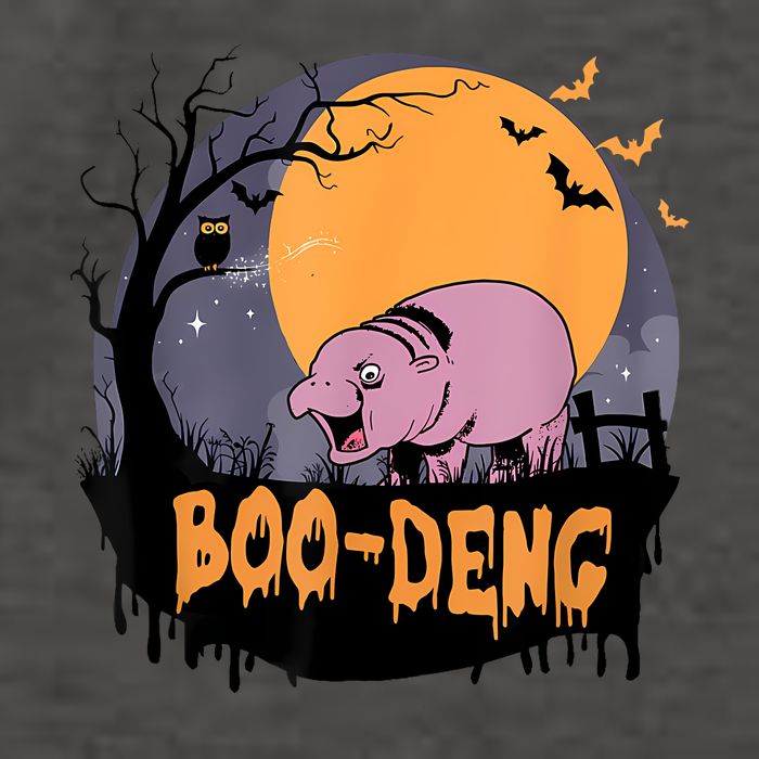 Moo Deng Halloween Boo Deng Halloween Vector Backpack