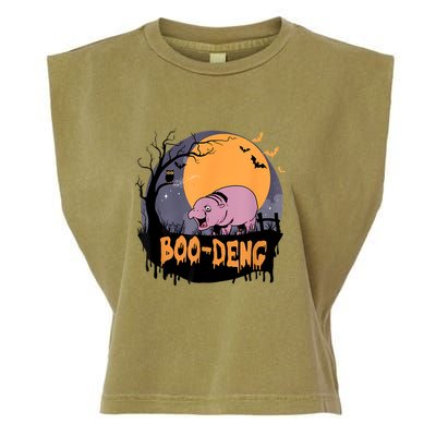 Moo Deng Halloween Boo Deng Halloween Garment-Dyed Women's Muscle Tee