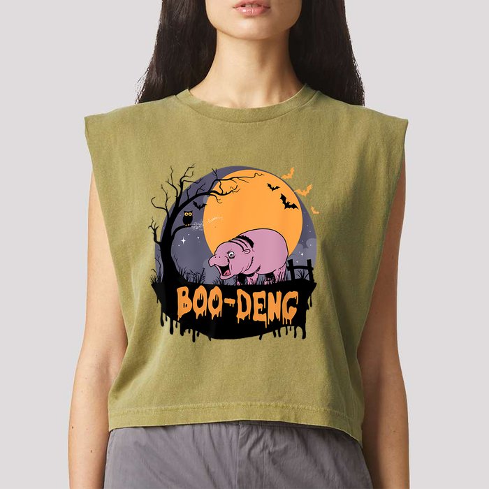 Moo Deng Halloween Boo Deng Halloween Garment-Dyed Women's Muscle Tee