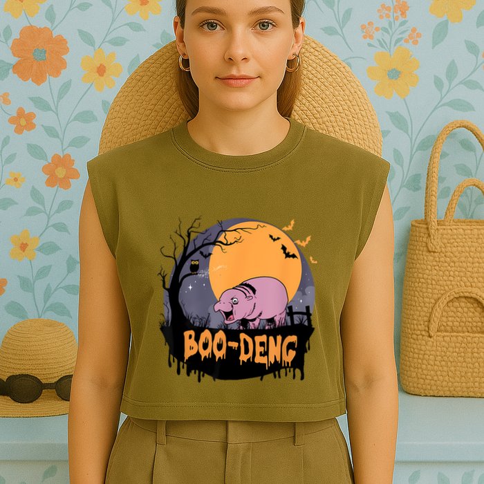 Moo Deng Halloween Boo Deng Halloween Garment-Dyed Women's Muscle Tee