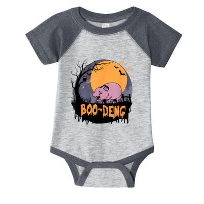 Moo Deng Halloween Boo Deng Halloween Infant Baby Jersey Bodysuit