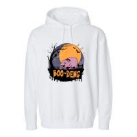 Moo Deng Halloween Boo Deng Halloween Garment-Dyed Fleece Hoodie