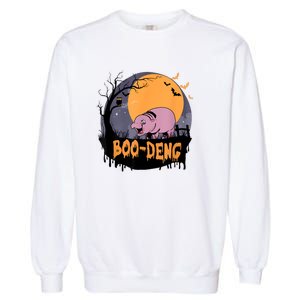 Moo Deng Halloween Boo Deng Halloween Garment-Dyed Sweatshirt