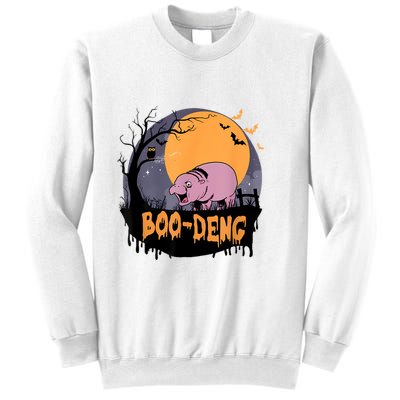 Moo Deng Halloween Boo Deng Halloween Sweatshirt