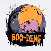 Moo Deng Halloween Boo Deng Halloween Sustainable Bucket Hat