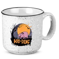 Moo Deng Halloween Boo Deng Halloween 15oz Campfire Ceramic Mug