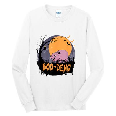 Moo Deng Halloween Boo Deng Halloween Tall Long Sleeve T-Shirt