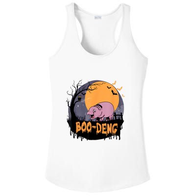 Moo Deng Halloween Boo Deng Halloween Ladies PosiCharge Competitor Racerback Tank