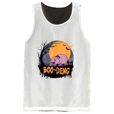 Moo Deng Halloween Boo Deng Halloween Mesh Reversible Basketball Jersey Tank