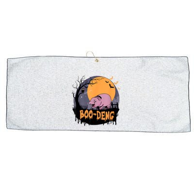 Moo Deng Halloween Boo Deng Halloween Large Microfiber Waffle Golf Towel