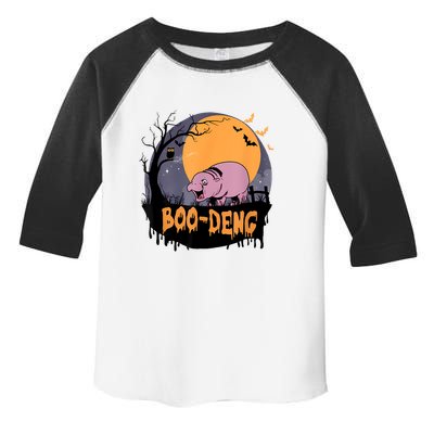 Moo Deng Halloween Boo Deng Halloween Toddler Fine Jersey T-Shirt