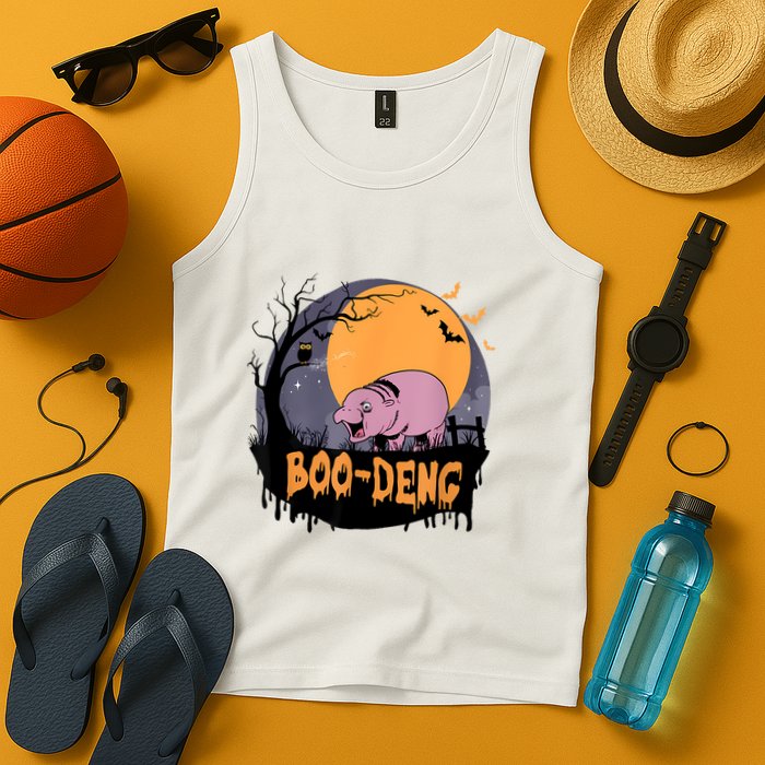 Moo Deng Halloween Boo Deng Halloween Tank Top