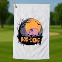 Moo Deng Halloween Boo Deng Halloween Golf Towel