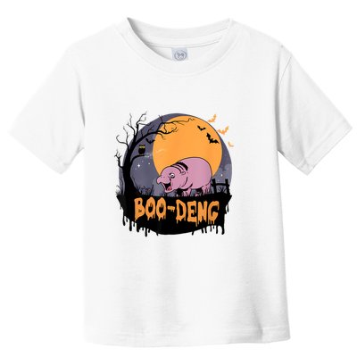 Moo Deng Halloween Boo Deng Halloween Toddler T-Shirt