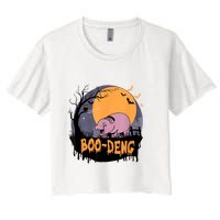 Moo Deng Halloween Boo Deng Halloween Crop Top
