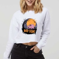 Moo Deng Halloween Boo Deng Halloween Cropped Pullover Crew