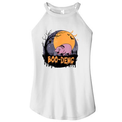 Moo Deng Halloween Boo Deng Halloween Women's Perfect Tri Rocker Tank