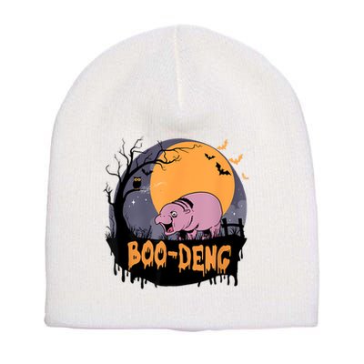 Moo Deng Halloween Boo Deng Halloween Short Acrylic Beanie
