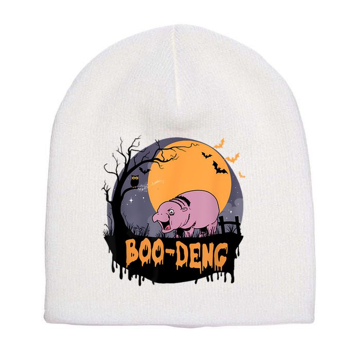 Moo Deng Halloween Boo Deng Halloween Short Acrylic Beanie