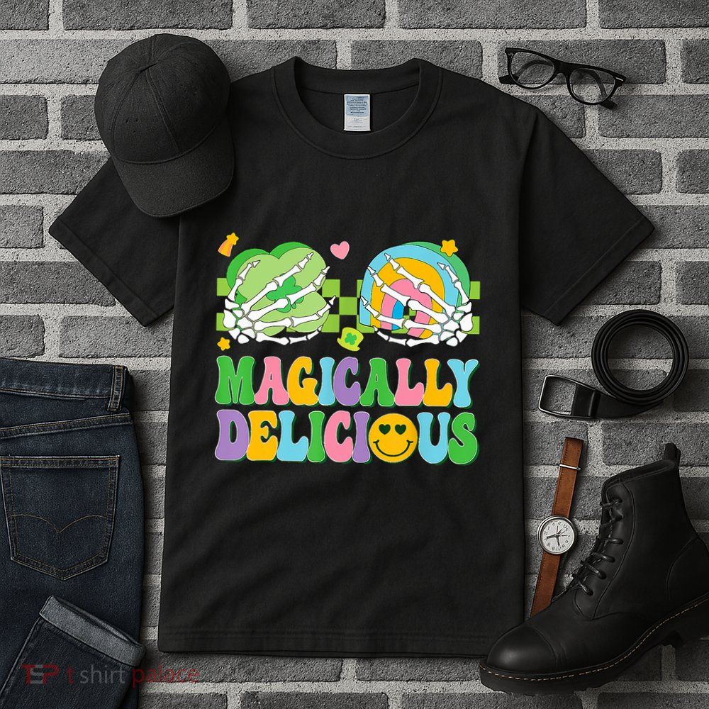 Magically Delicious Hippie St Patrick's Day Skeleton Charms Tall T-Shirt
