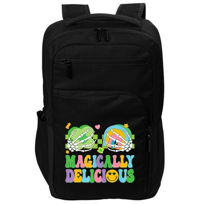 Magically Delicious Hippie St Patrick's Day Skeleton Charms Impact Tech Backpack