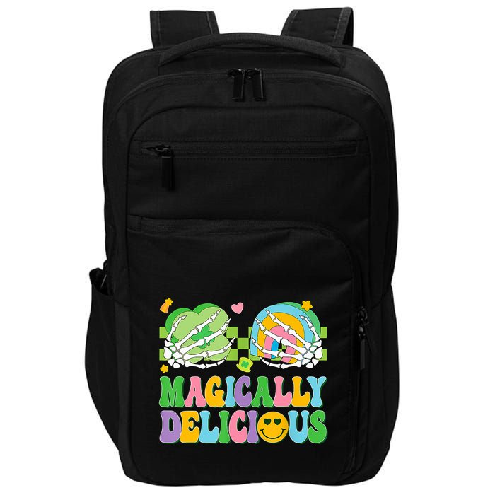 Magically Delicious Hippie St Patrick's Day Skeleton Charms Impact Tech Backpack