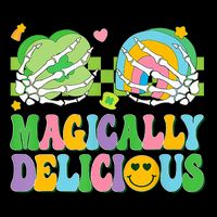 Magically Delicious Hippie St Patrick's Day Skeleton Charms Impact Tech Backpack