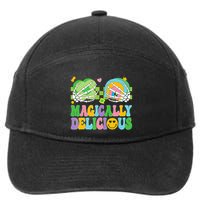 Magically Delicious Hippie St Patrick's Day Skeleton Charms 7-Panel Snapback Hat