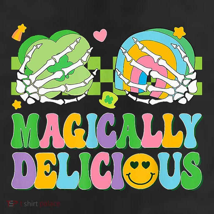Magically Delicious Hippie St Patrick's Day Skeleton Charms 11oz C Handle Ceramic Mug