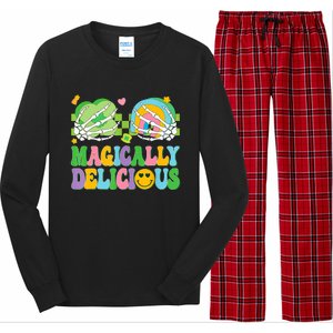 Magically Delicious Hippie St Patrick's Day Skeleton Charms Long Sleeve Pajama Set