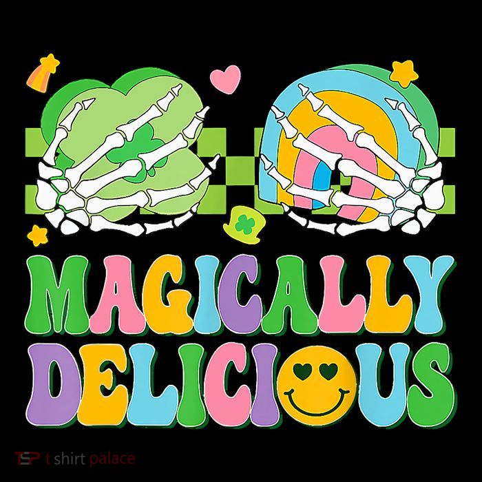 Magically Delicious Hippie St Patrick's Day Skeleton Charms Youth Performance Sprint T-Shirt