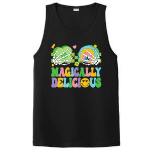 Magically Delicious Hippie St Patrick's Day Skeleton Charms PosiCharge Competitor Tank