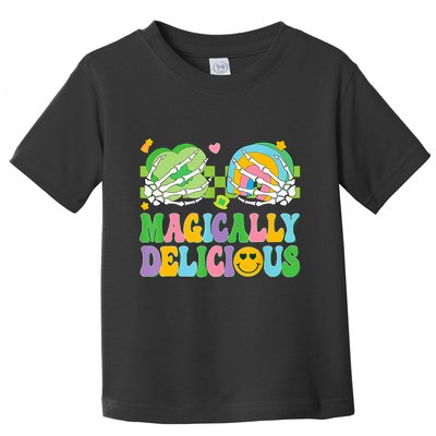 Magically Delicious Hippie St Patrick's Day Skeleton Charms Toddler T-Shirt