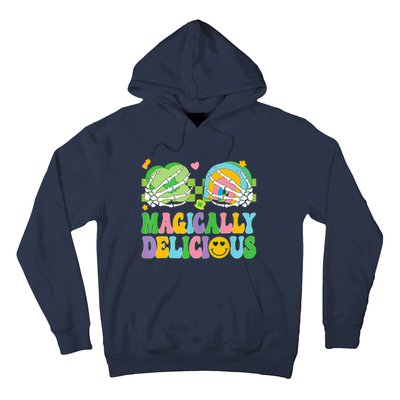 Magically Delicious Hippie St Patrick's Day Skeleton Charms Hoodie