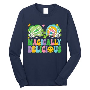 Magically Delicious Hippie St Patrick's Day Skeleton Charms Long Sleeve Shirt